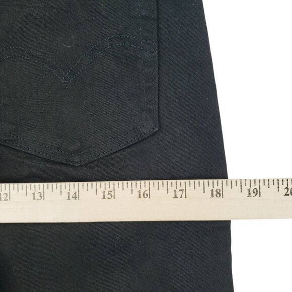 Levi's 726 Flare Jeans Women 10 Med Black Stretch Slim Fit High Rise 30X30 NWT - Picture 10 of 13